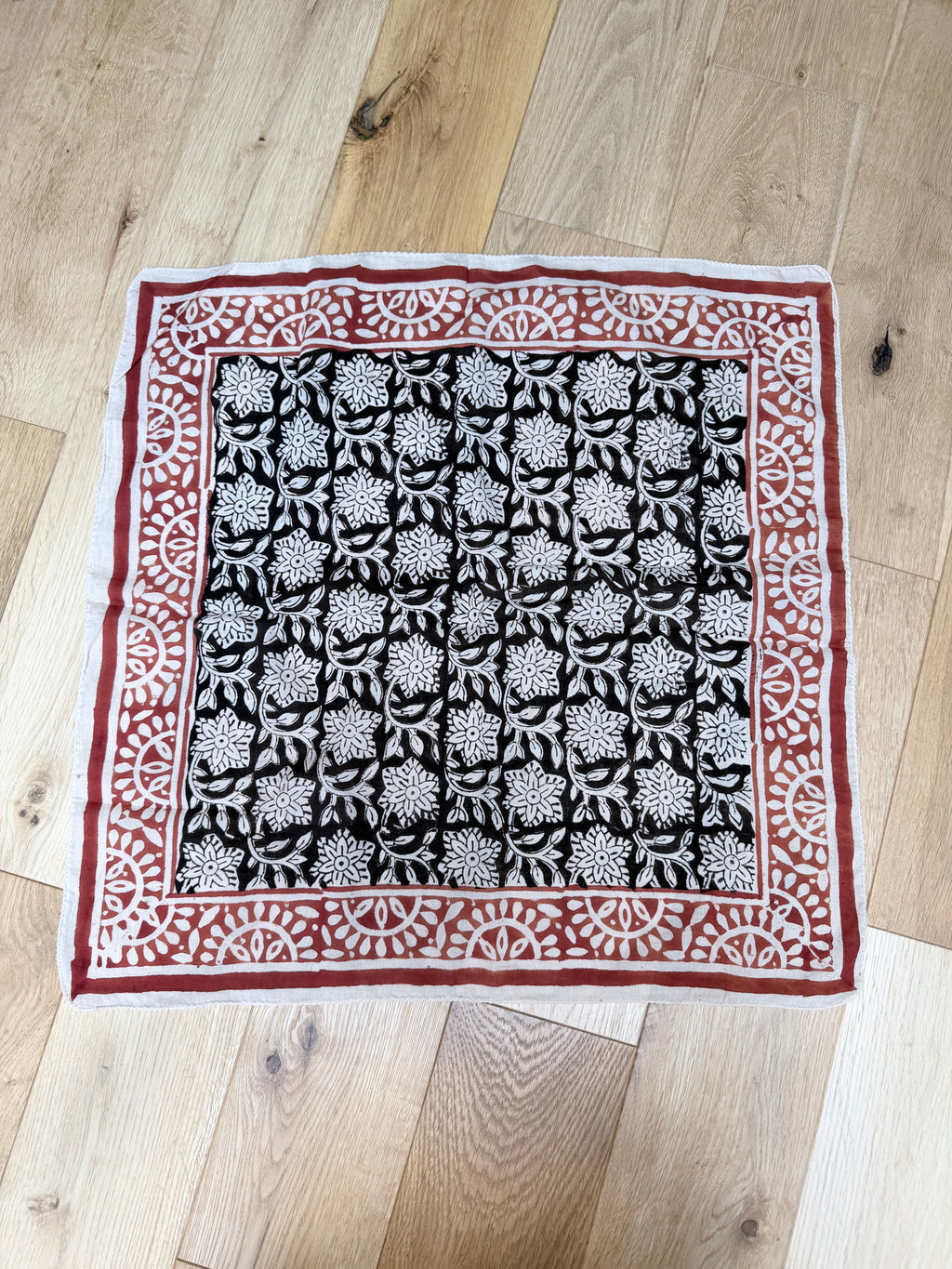 Indian Block Print Boho Cotton Headscarves | Full Set of 5