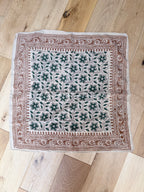 Indian Block Print Boho Cotton Headscarves | Full Set of 5