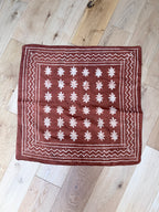 Indian Block Print Boho Cotton Headscarves | Full Set of 5
