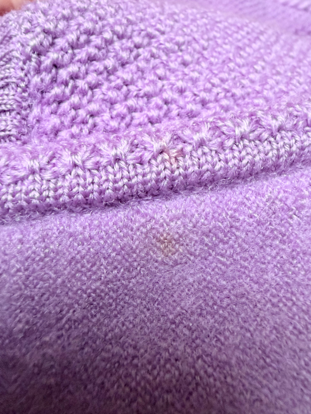 Lavender Lovely: Vintage Geiger 100% Wool Puff Shoulders Jumper