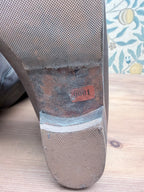 Rare Vintage 1970s Silver Leather Embroidered Boots