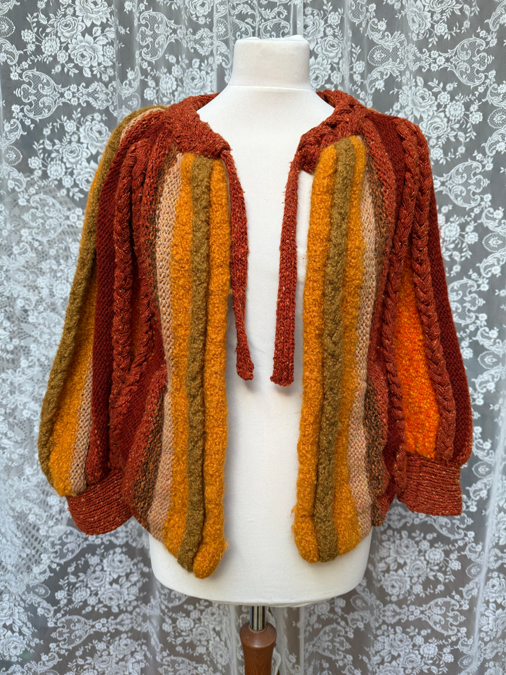 Woodland: Beautiful 1970s Hand-Knitted Cardigan