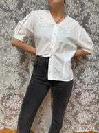 The Dandy: Laura Ashley 1970s Vintage Peter Pan Collar Blouse