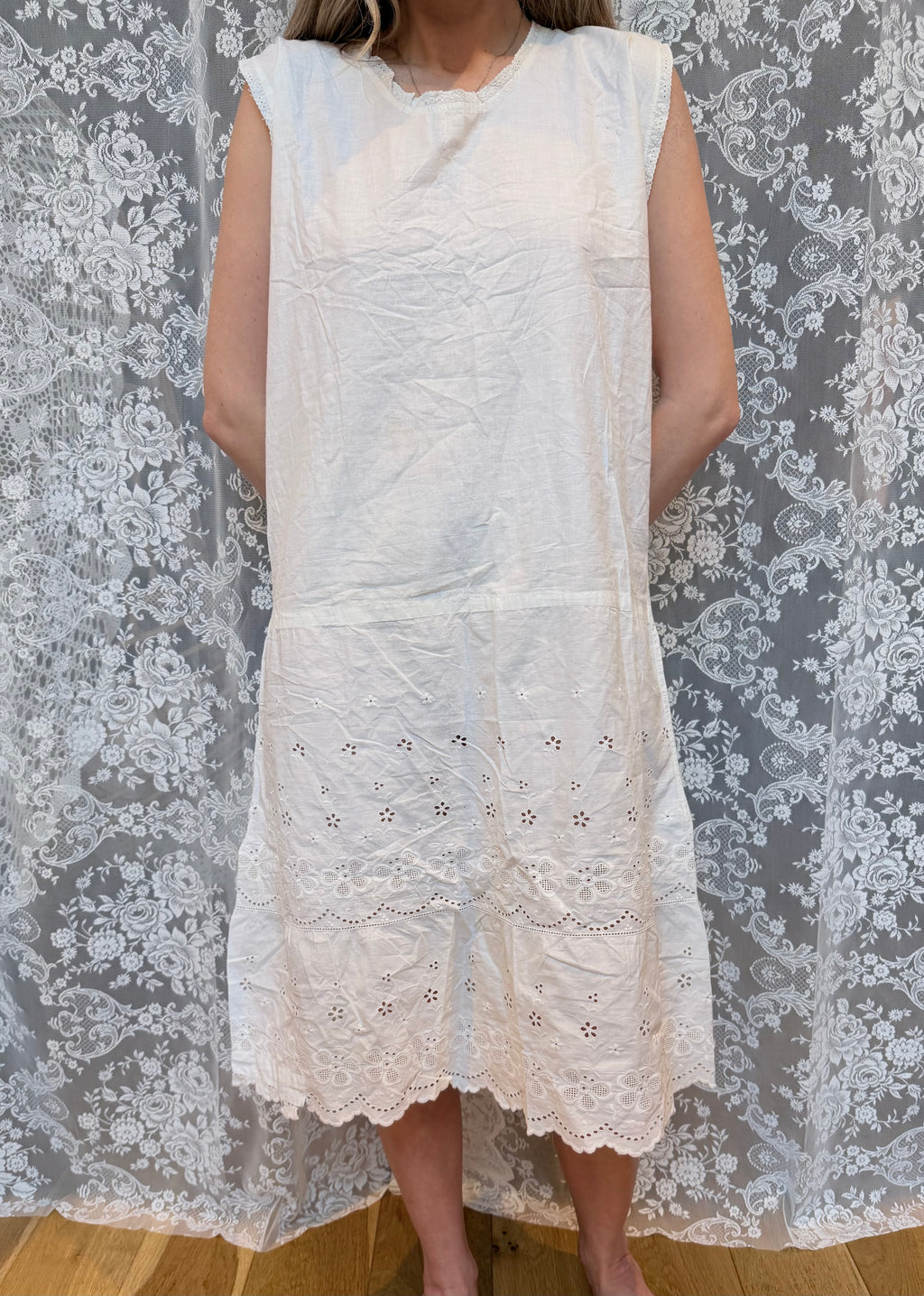 By Candle Light: Antique Vintage Victorian/Edwardian Midi Nightgown