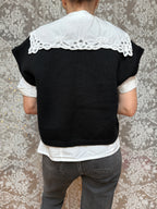 The Winter Waistcoat: Vintage Laura Ashley Floral Embroidered Waistcoat