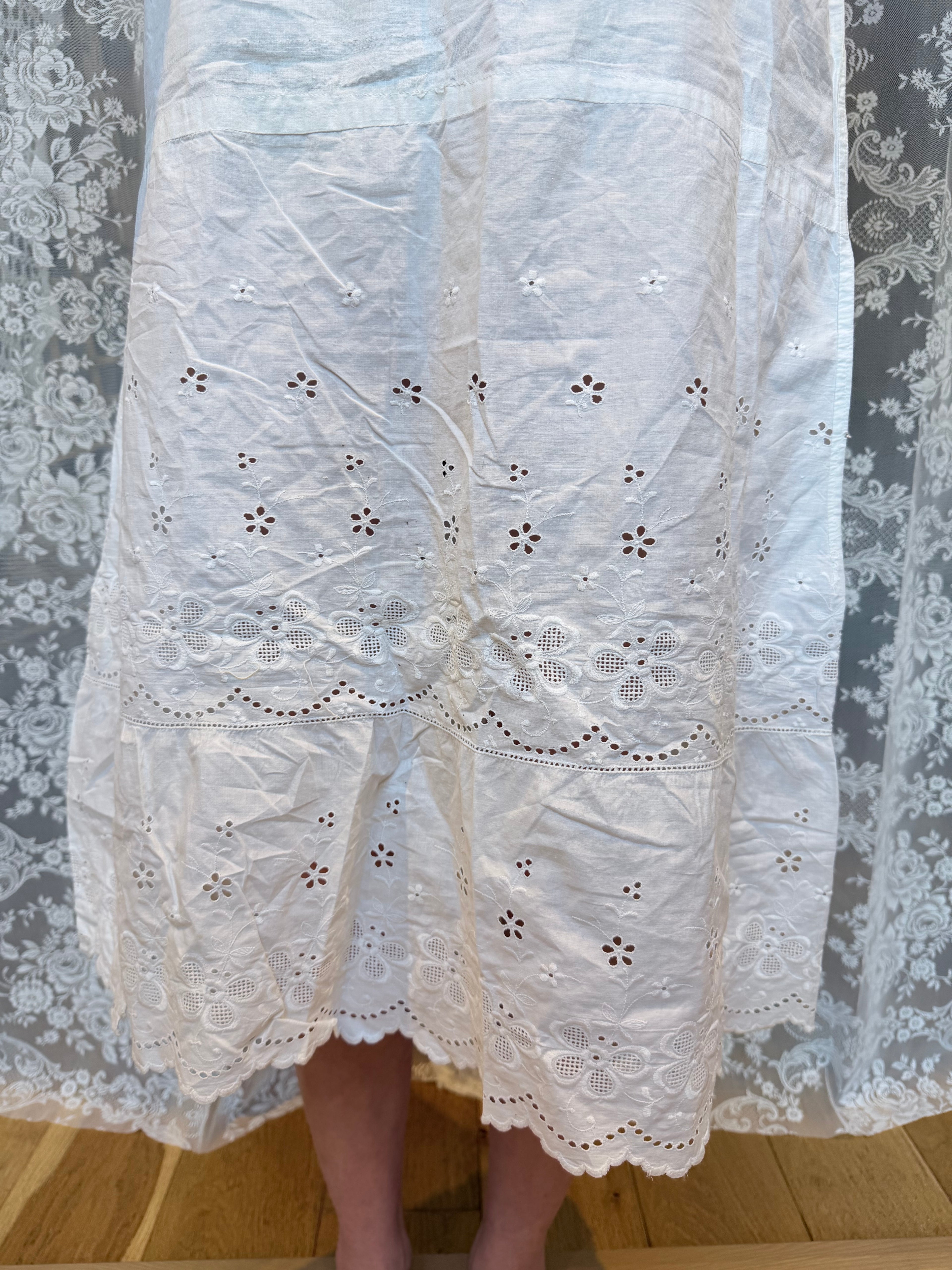 By Candle Light: Antique Vintage Victorian/Edwardian Midi Nightgown
