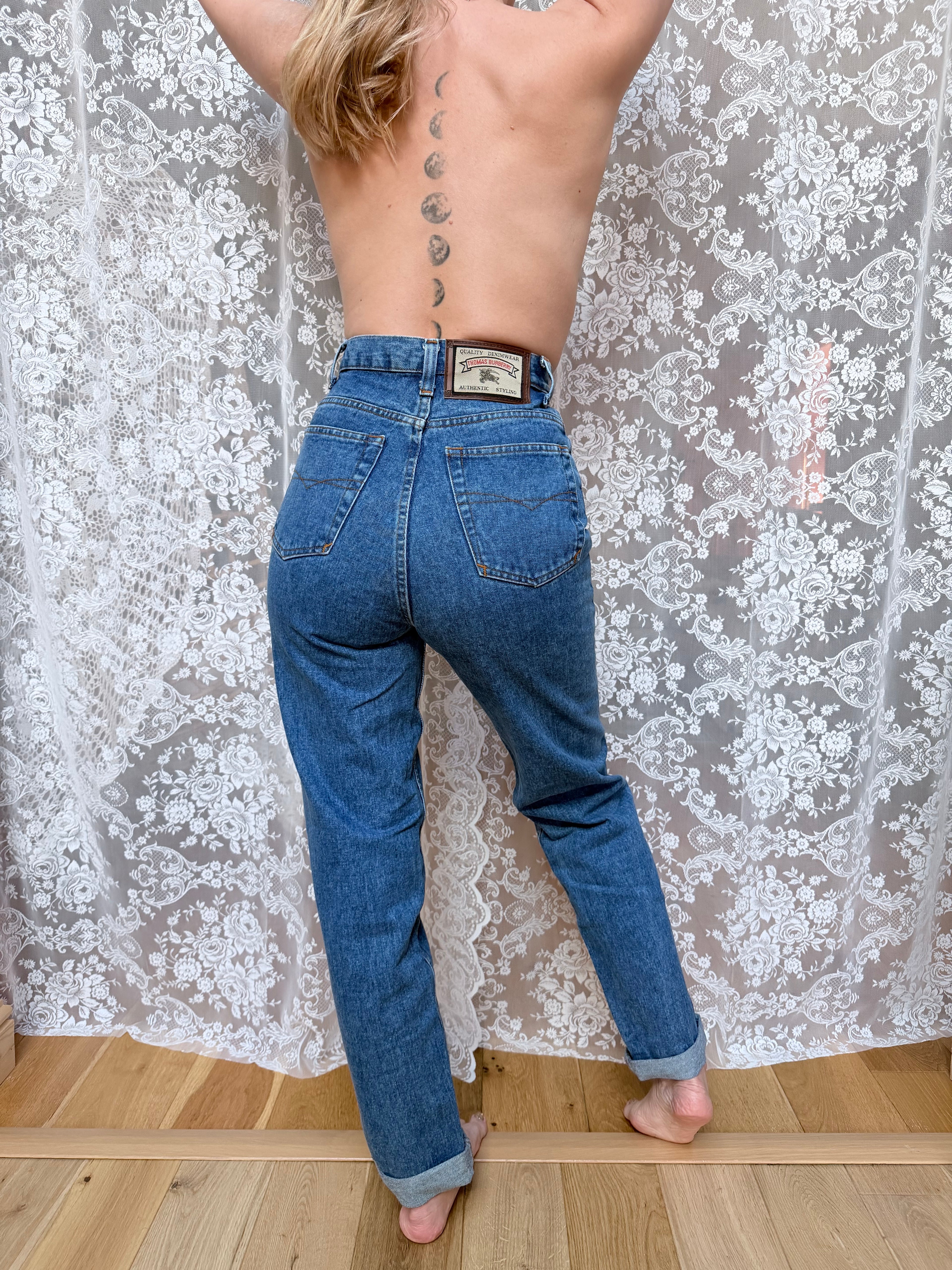 England's Finest: Vintage Burberry 1990s Denim Jeans
