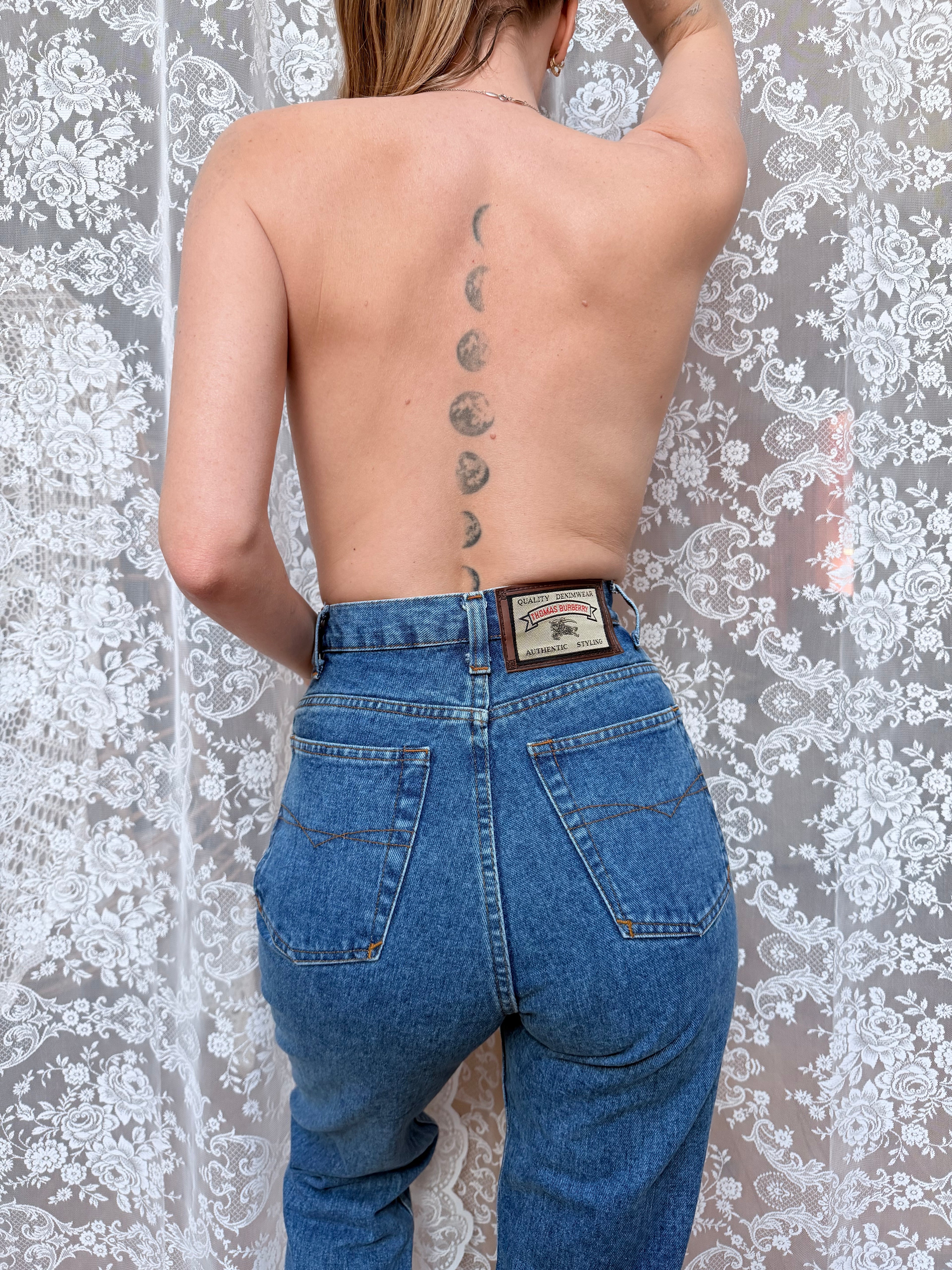 England's Finest: Vintage Burberry 1990s Denim Jeans