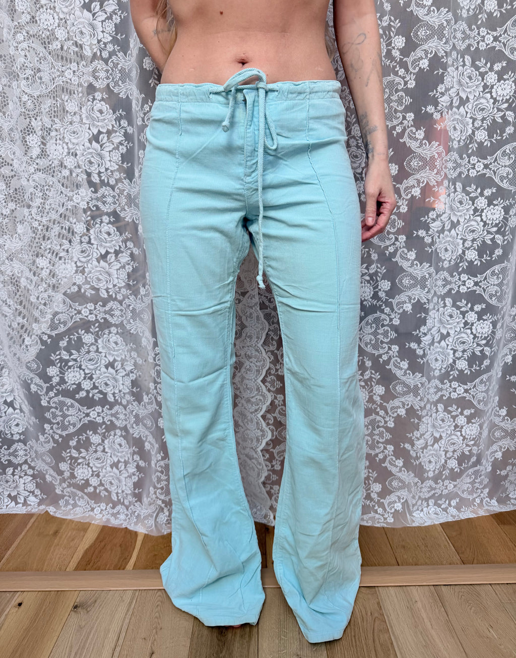 Phoebe Flares: Vintage Juicy Couture 1990s Y2K Low-Waisted Corduroy Trousers