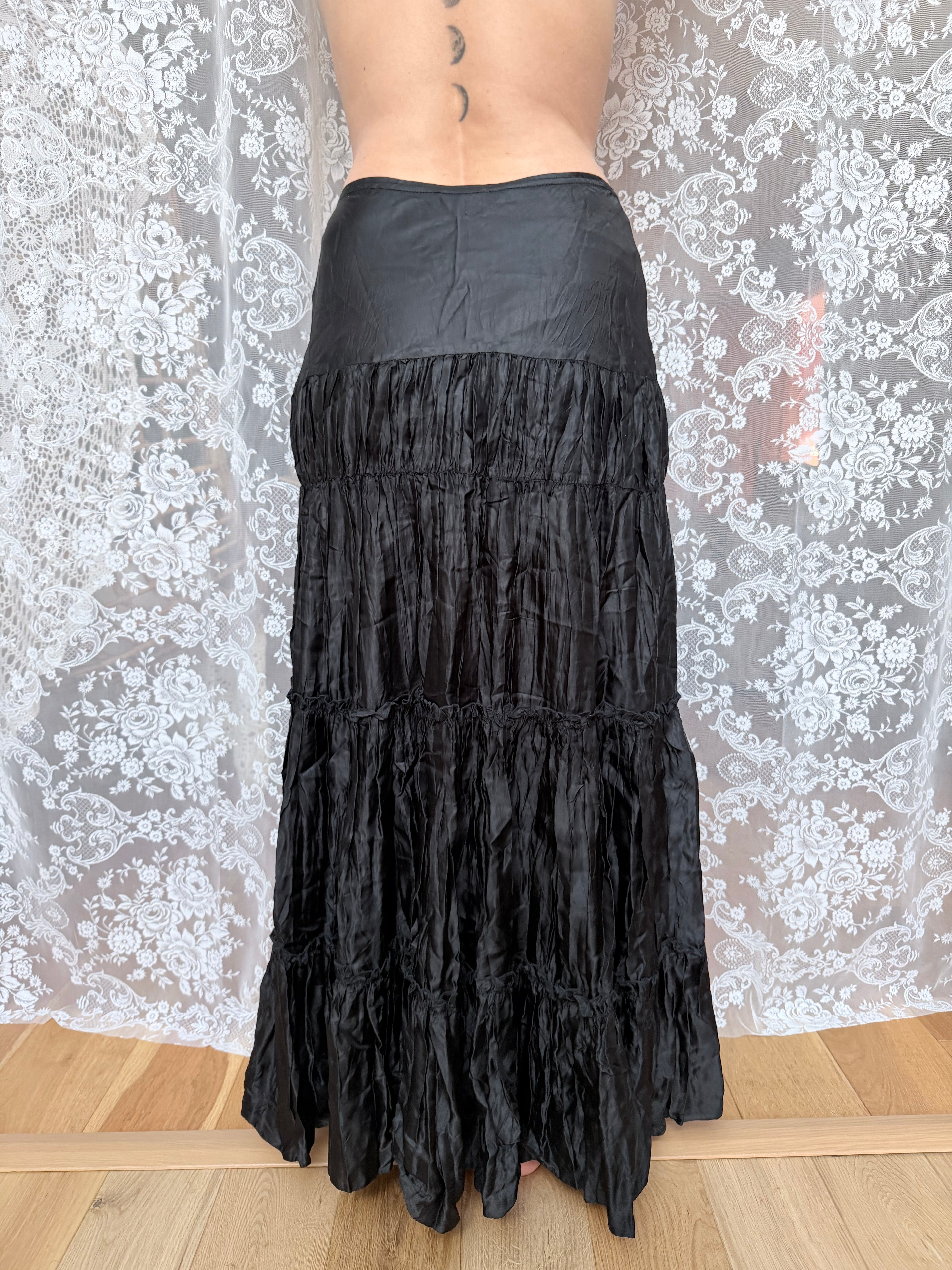 Midnight Gypsy: Vintage 1990s Y2K Topshop Whimsigoth Skirt