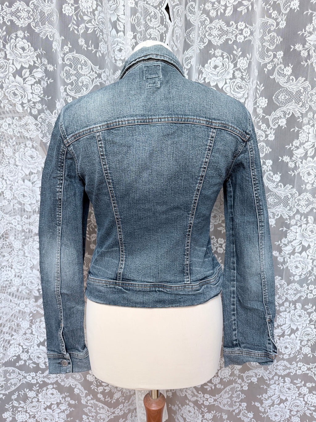 Vintage 1990s Y2K Miss 60s Blue Denim Jacket