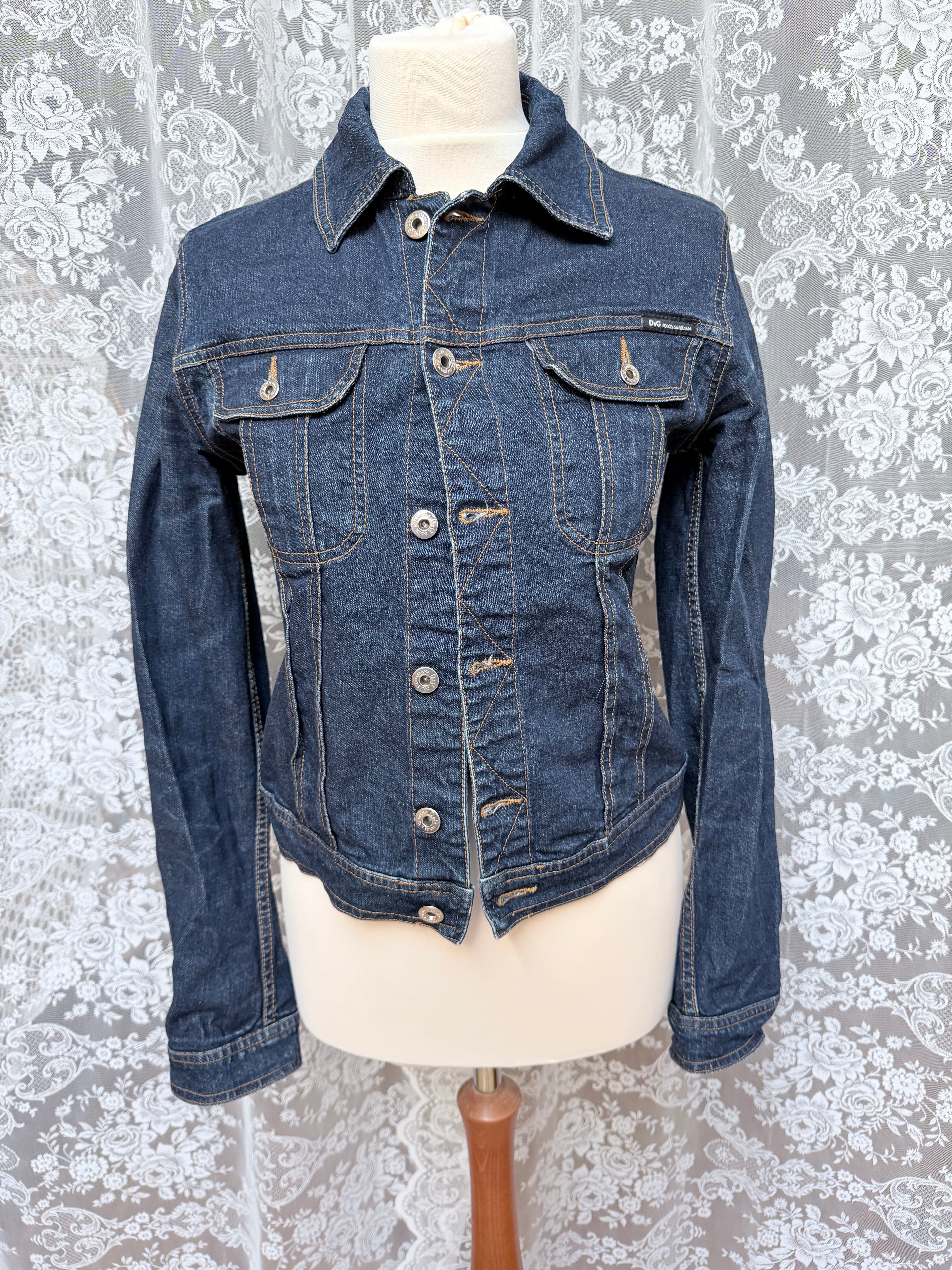 Dolce Diamond: Vintage Dolce Gabbana 1990s Y2K Denim Jacket