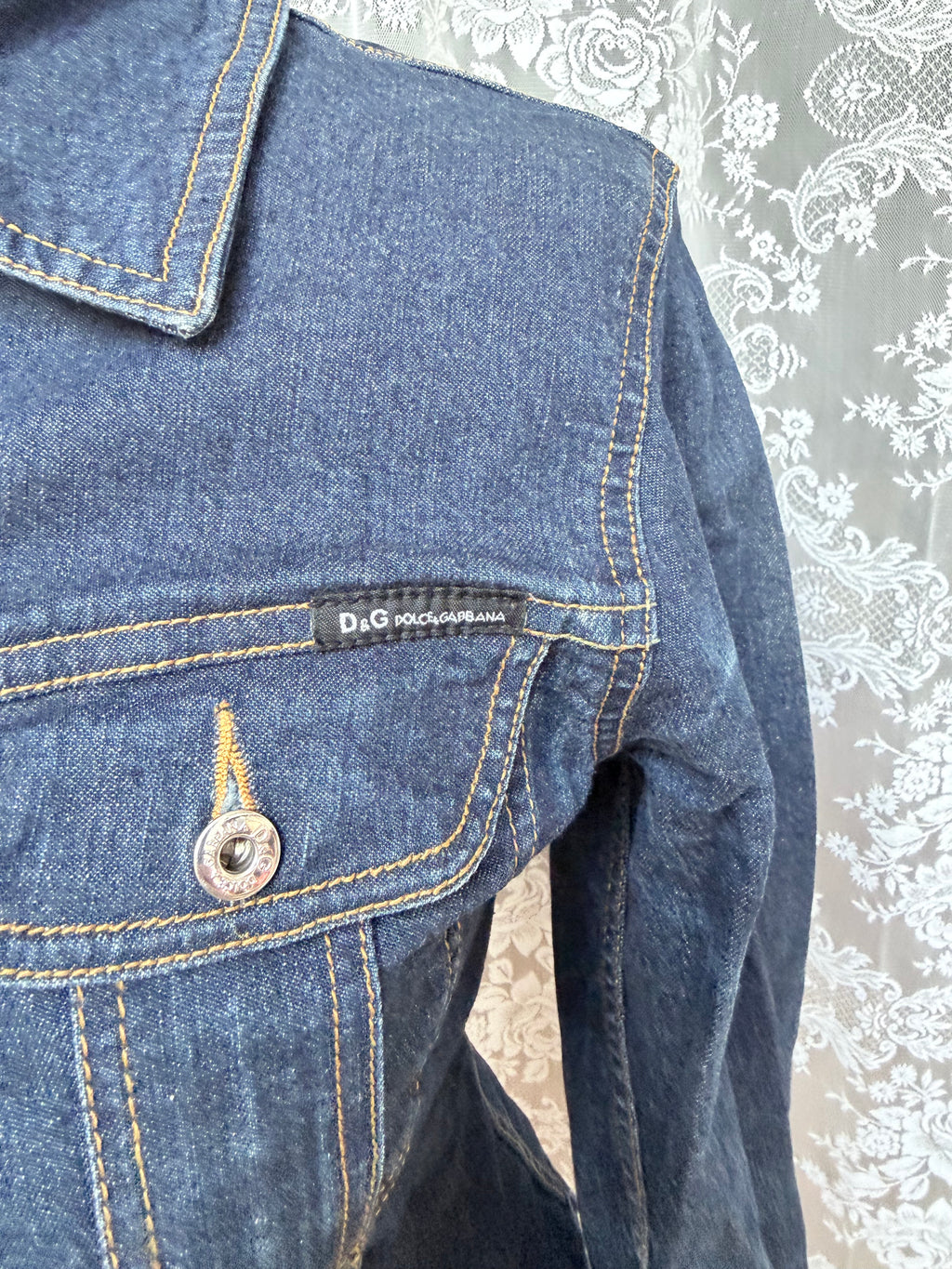 Dolce Diamond: Vintage Dolce Gabbana 1990s Y2K Denim Jacket