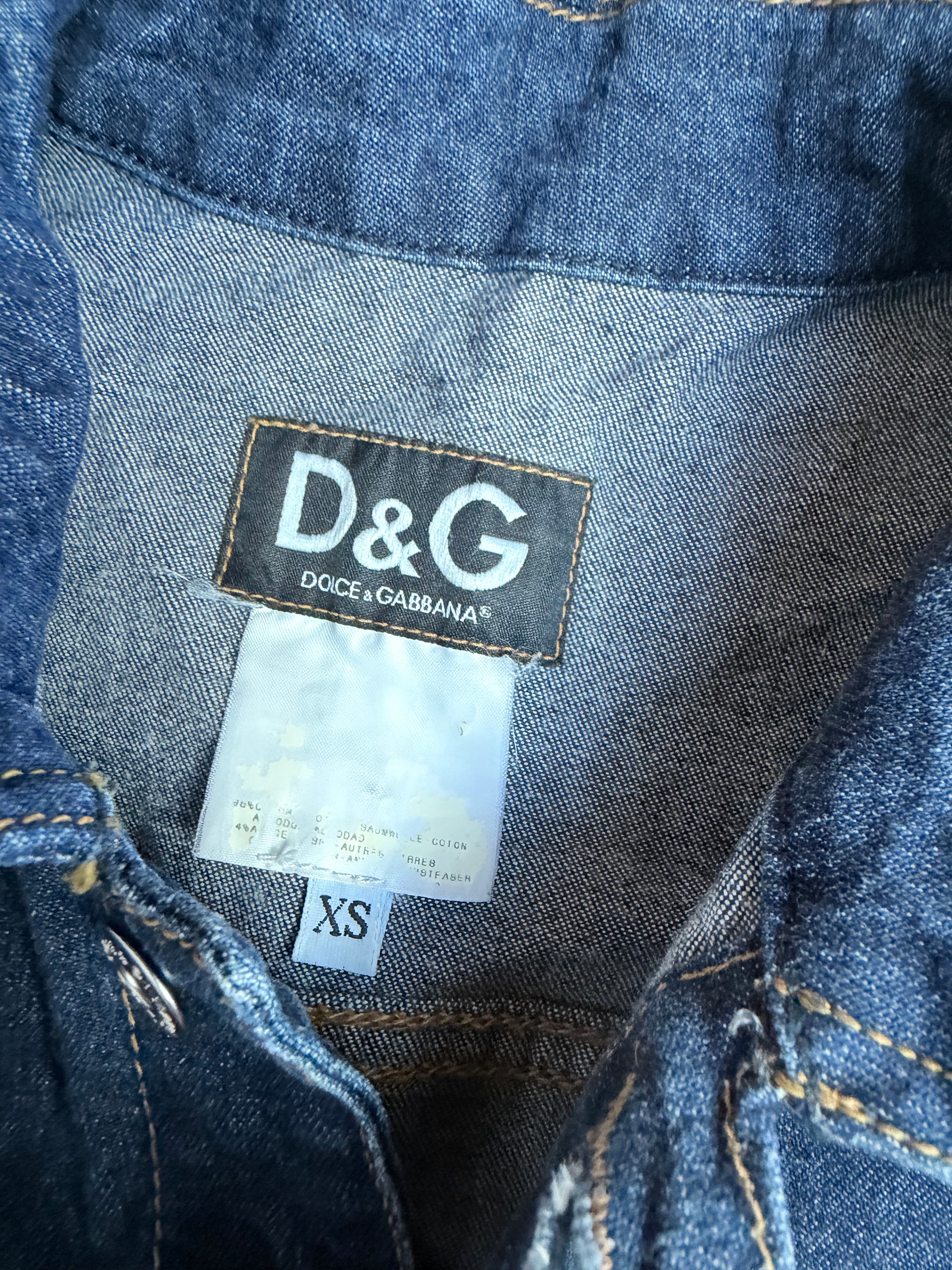 Dolce Diamond: Vintage Dolce Gabbana 1990s Y2K Denim Jacket