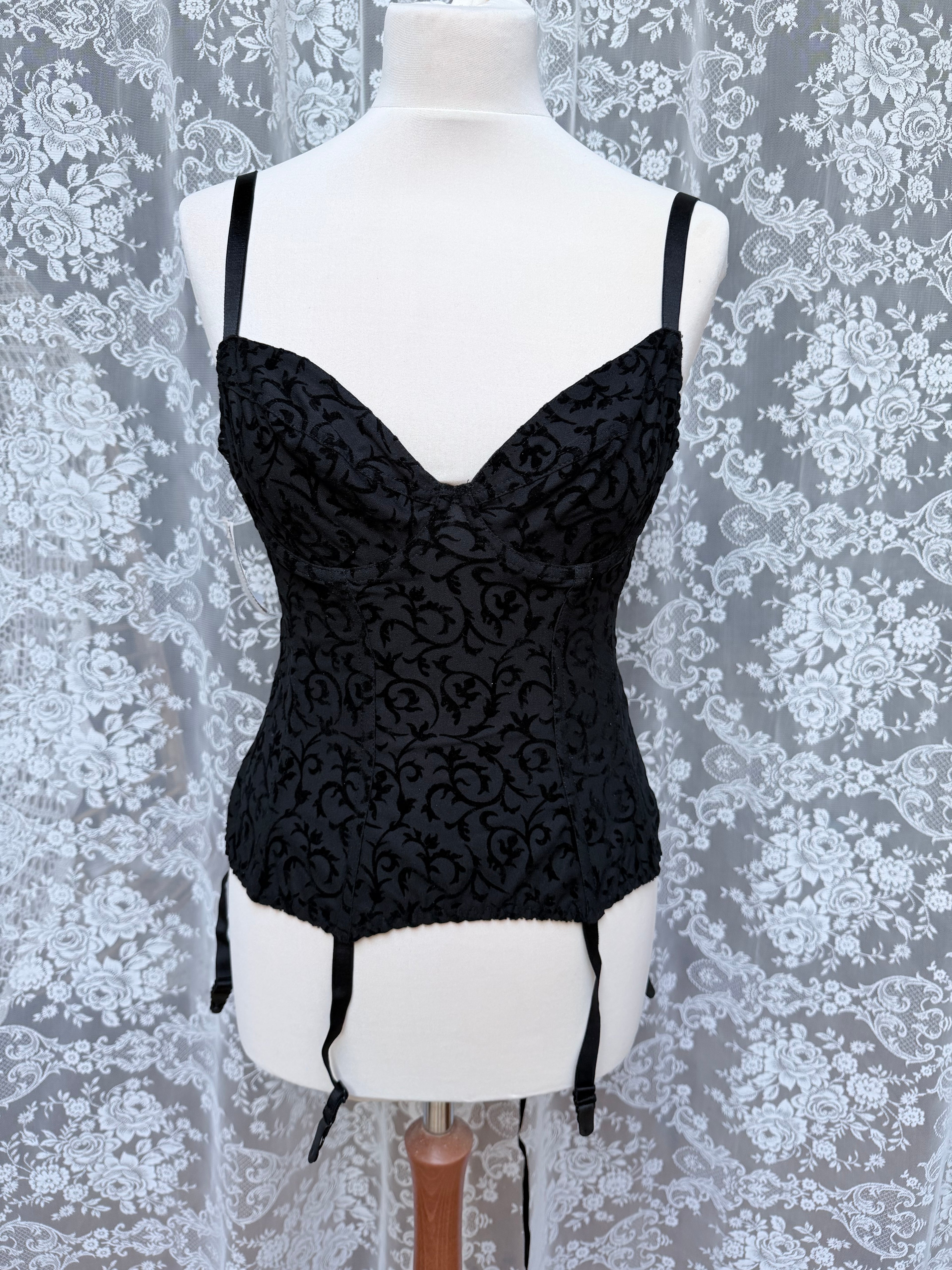 Sexpresso: Vintage Anne Summers 1990s Y2K Black Corset