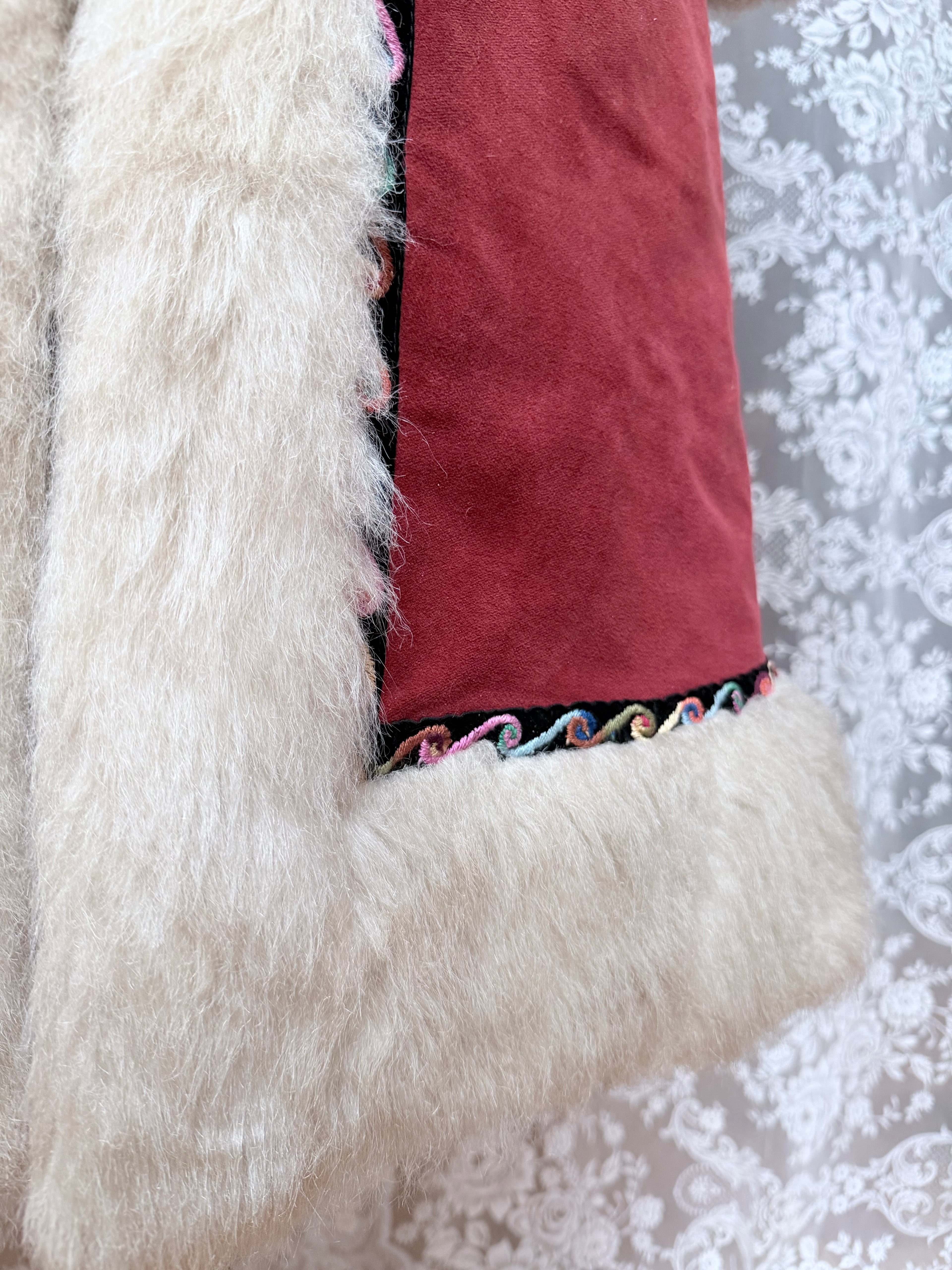 The Marcella: Vintage 1970s Faux Suede/Fur Penny Lane Coat