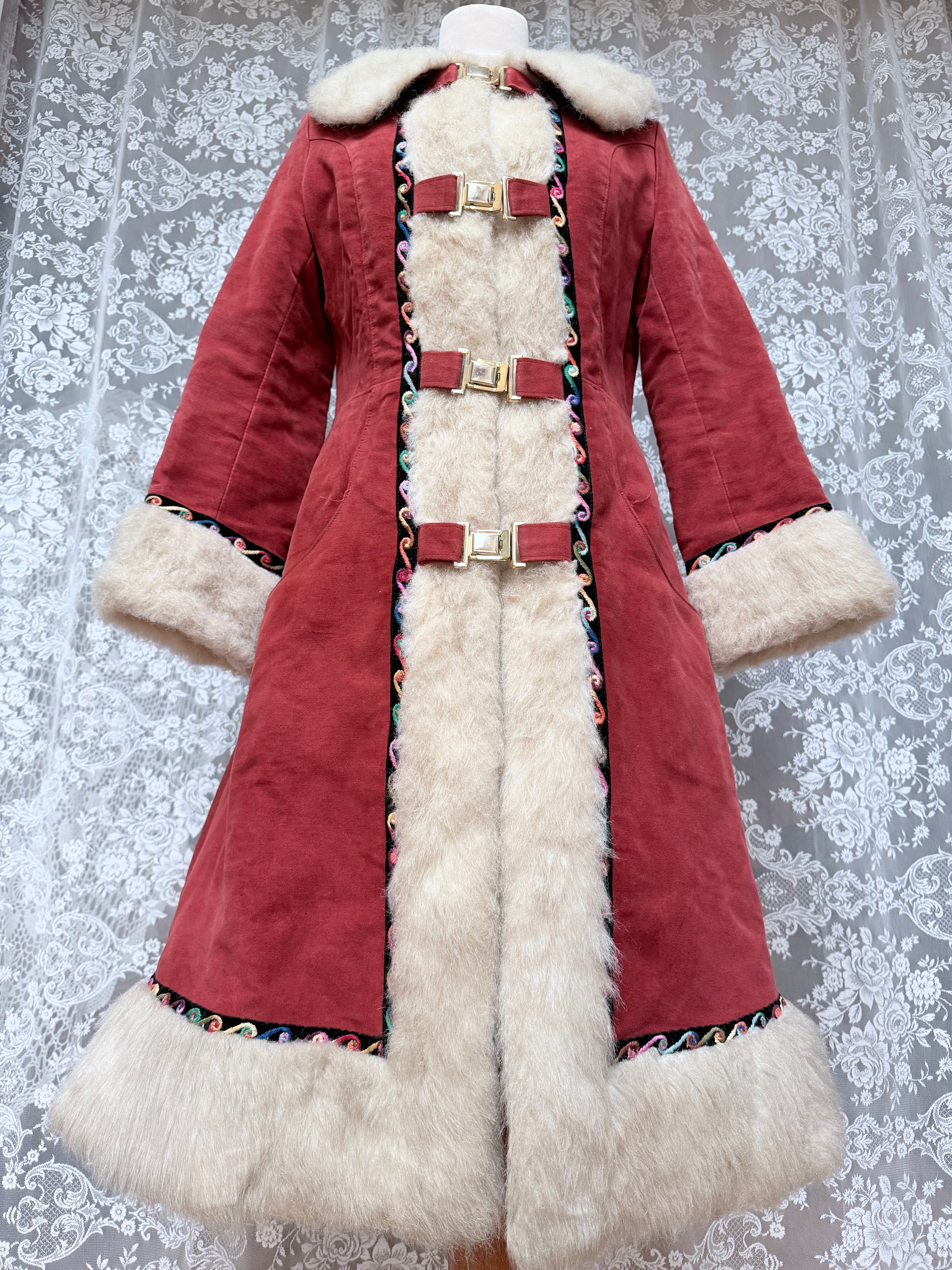 The Marcella: Vintage 1970s Faux Suede/Fur Penny Lane Coat