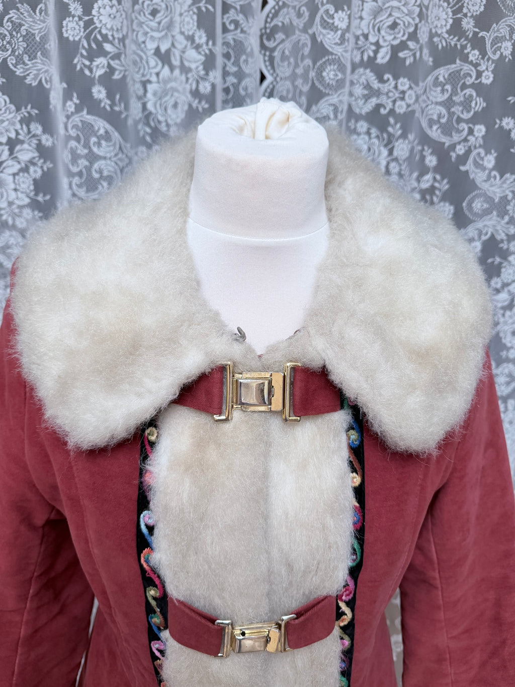 The Marcella: Vintage 1970s Faux Suede/Fur Penny Lane Coat