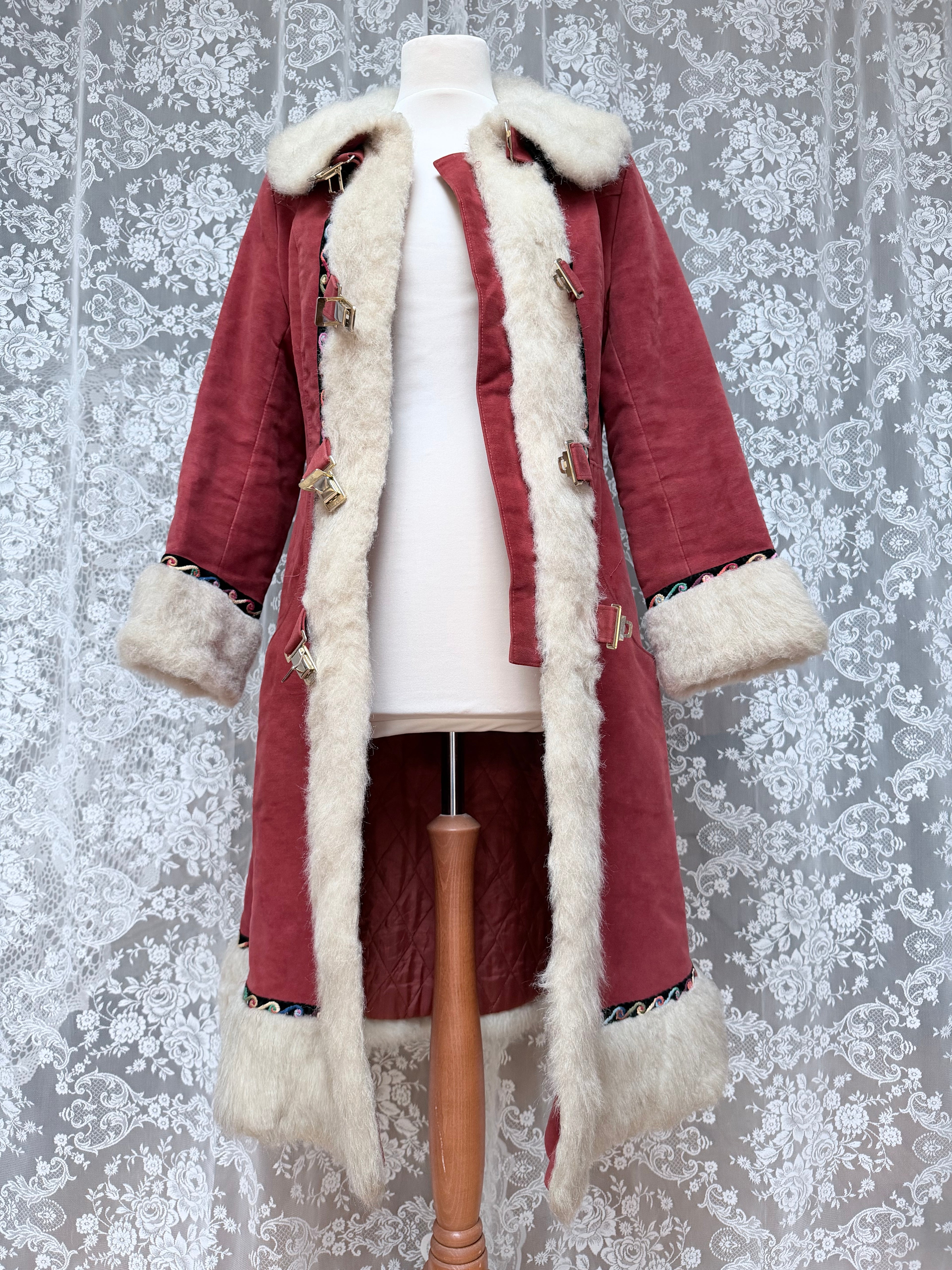 The Marcella: Vintage 1970s Faux Suede/Fur Penny Lane Coat