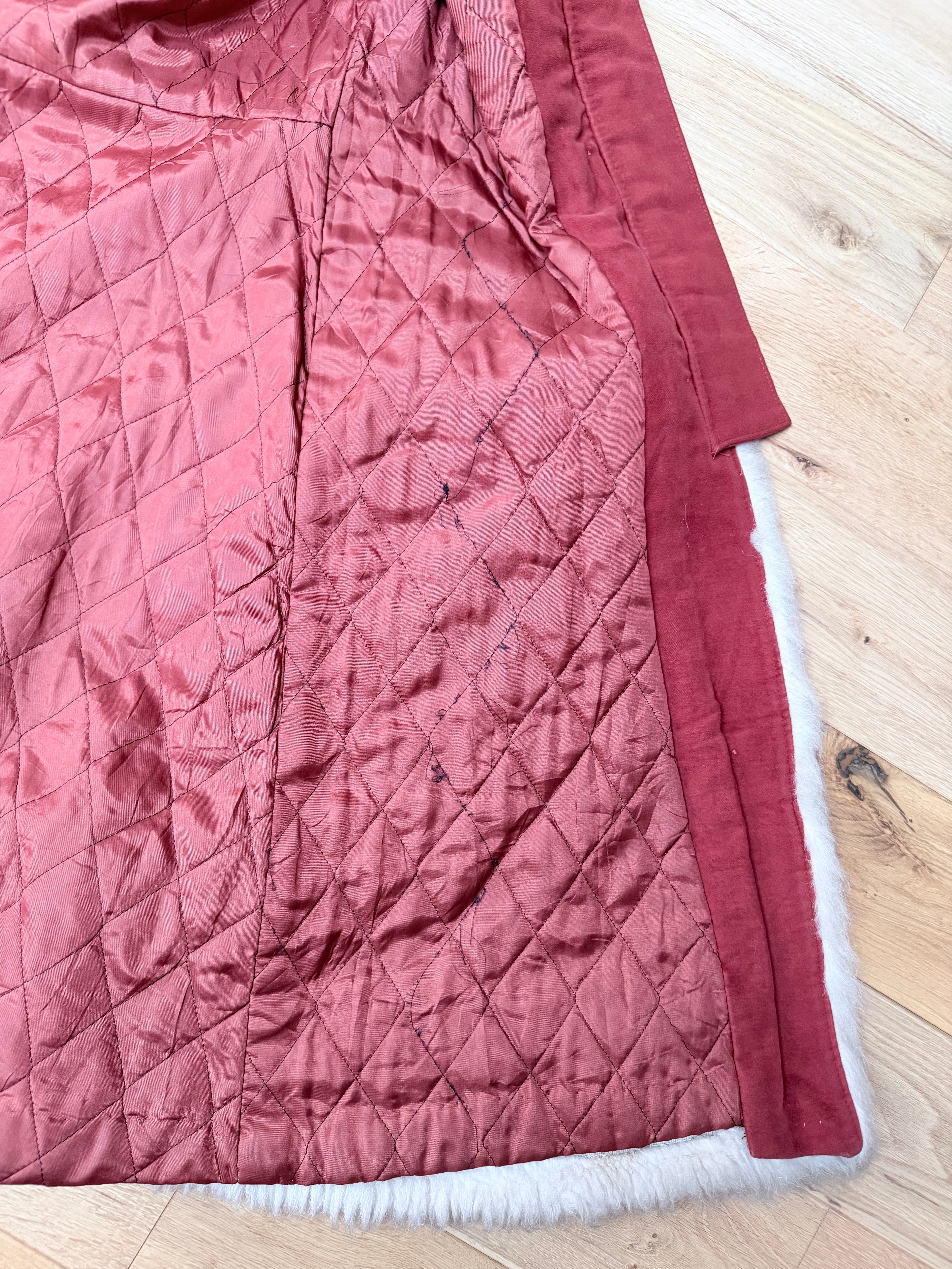 The Marcella: Vintage 1970s Faux Suede/Fur Penny Lane Coat