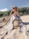 The Goldie Skirt in Wisteria | Handmade Indian Block Print Wrap Skirt