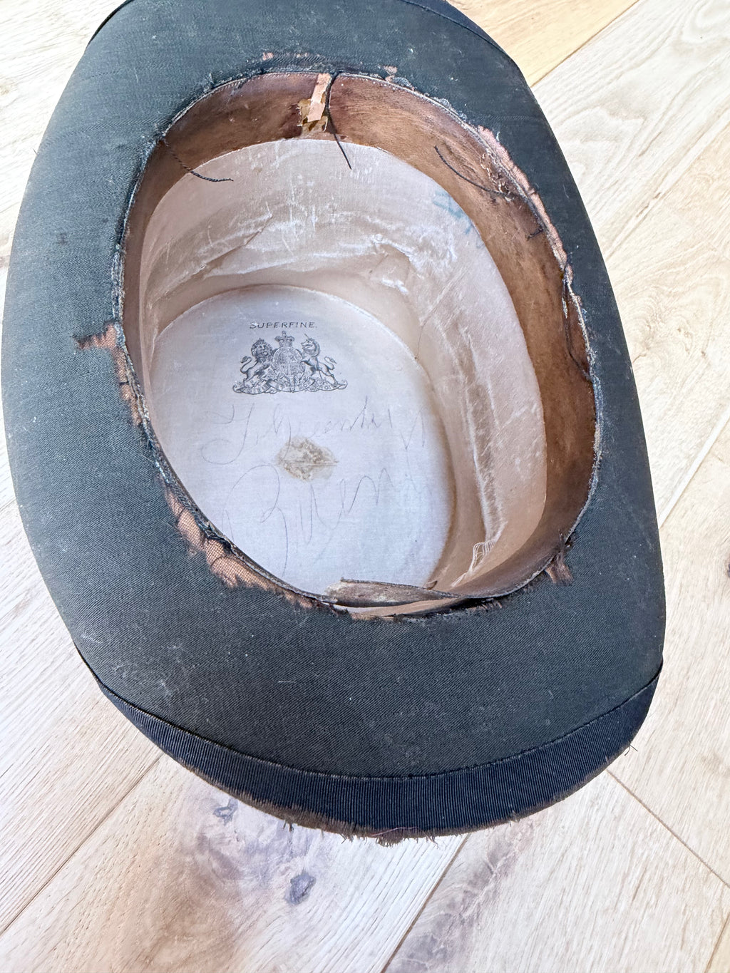 Rare Antique 19th Century Black Top Hat | Gothic Victorian Collector’s Piece