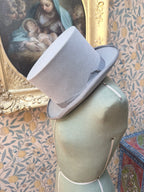 Vintage 1950s-1970s Witchy Grey Felt Top Hat | A. Kritz Ltd London
