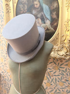 Vintage 1950s-1970s Witchy Grey Felt Top Hat | A. Kritz Ltd London