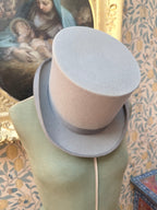 Vintage 1950s-1970s Witchy Grey Felt Top Hat | A. Kritz Ltd London