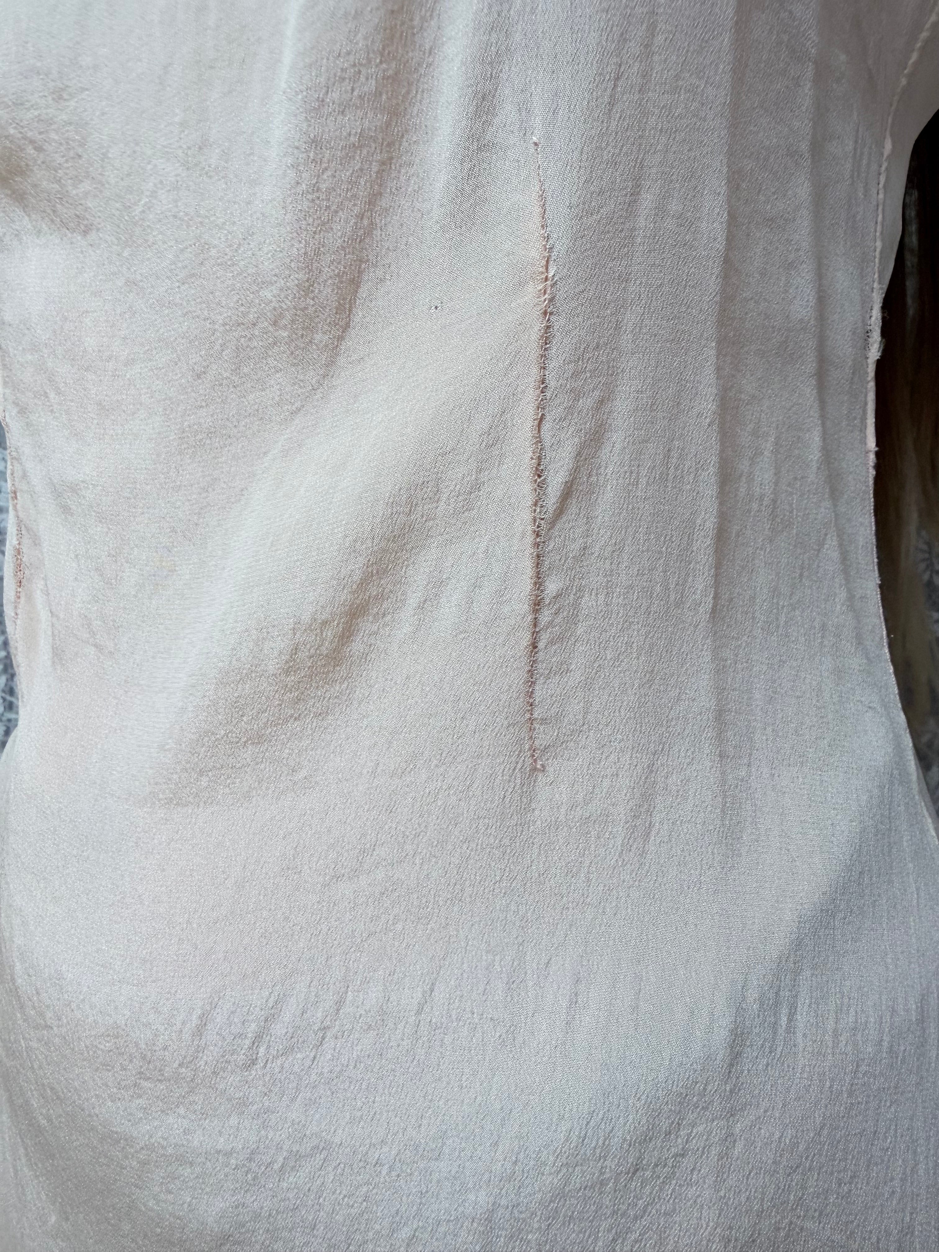 Rare 1920s/1930s Peach Silk Step-In Lace Playsuit