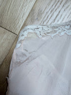 Rare 1920s/1930s Peach Silk Step-In Lace Playsuit