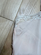 Rare 1920s/1930s Peach Silk Step-In Lace Playsuit