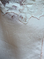 Rare 1920s/1930s Peach Silk Step-In Lace Playsuit