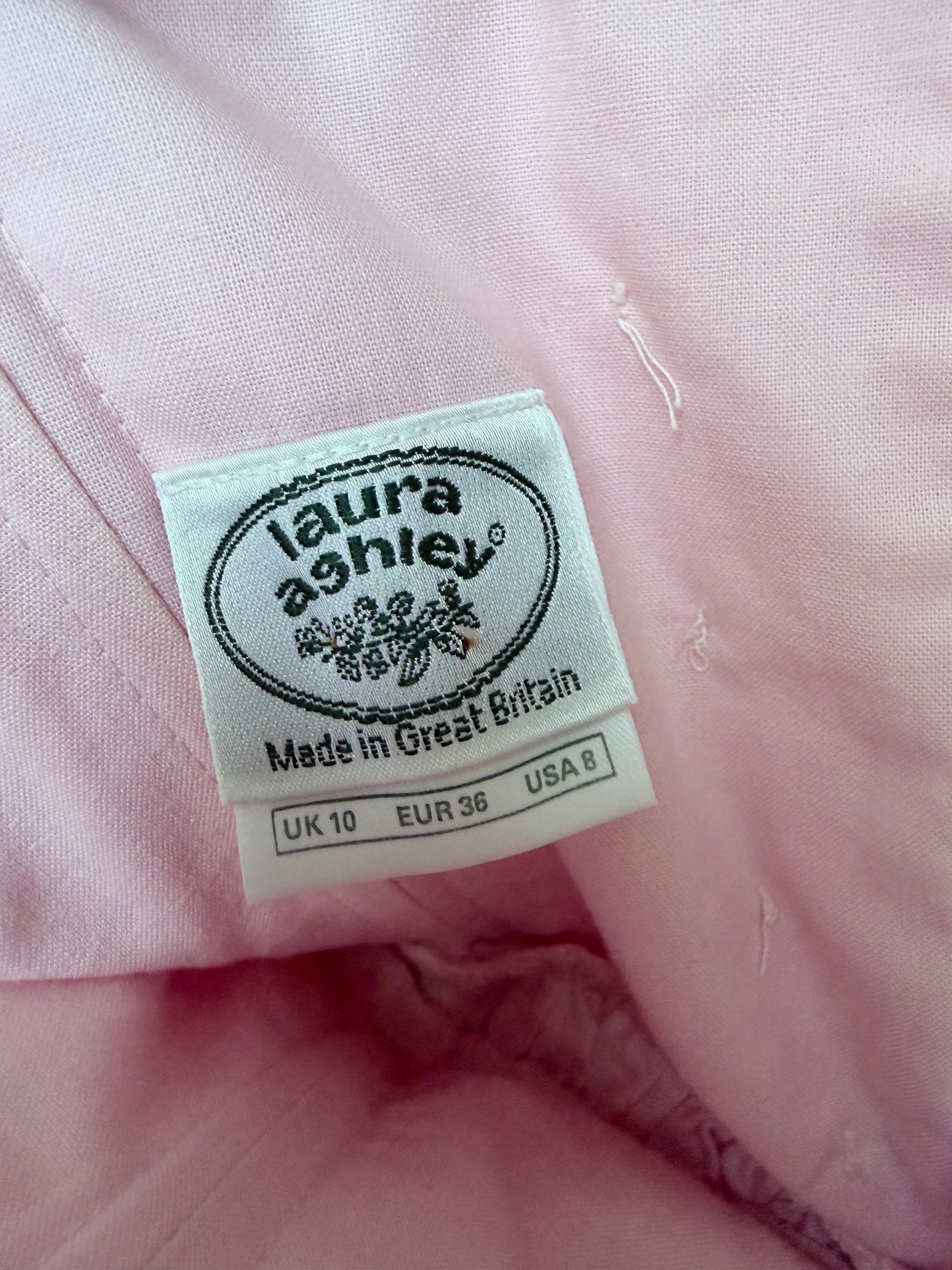Princess Bella: Vintage 1980s Laura Ashley Pink Prom Dress