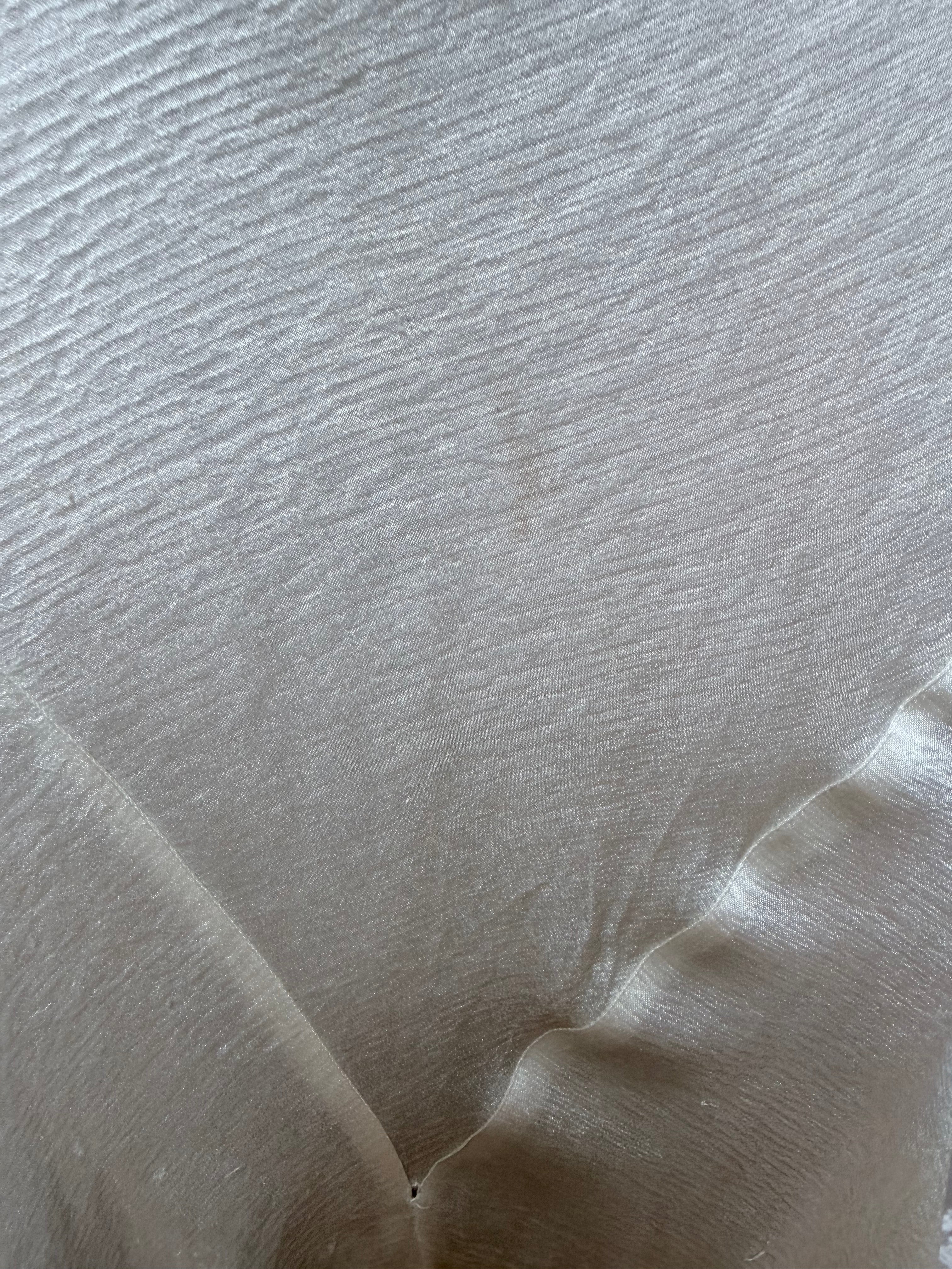 Antique Museum-Archived 1930s Silk Satin Cold-Shoulder Gown
