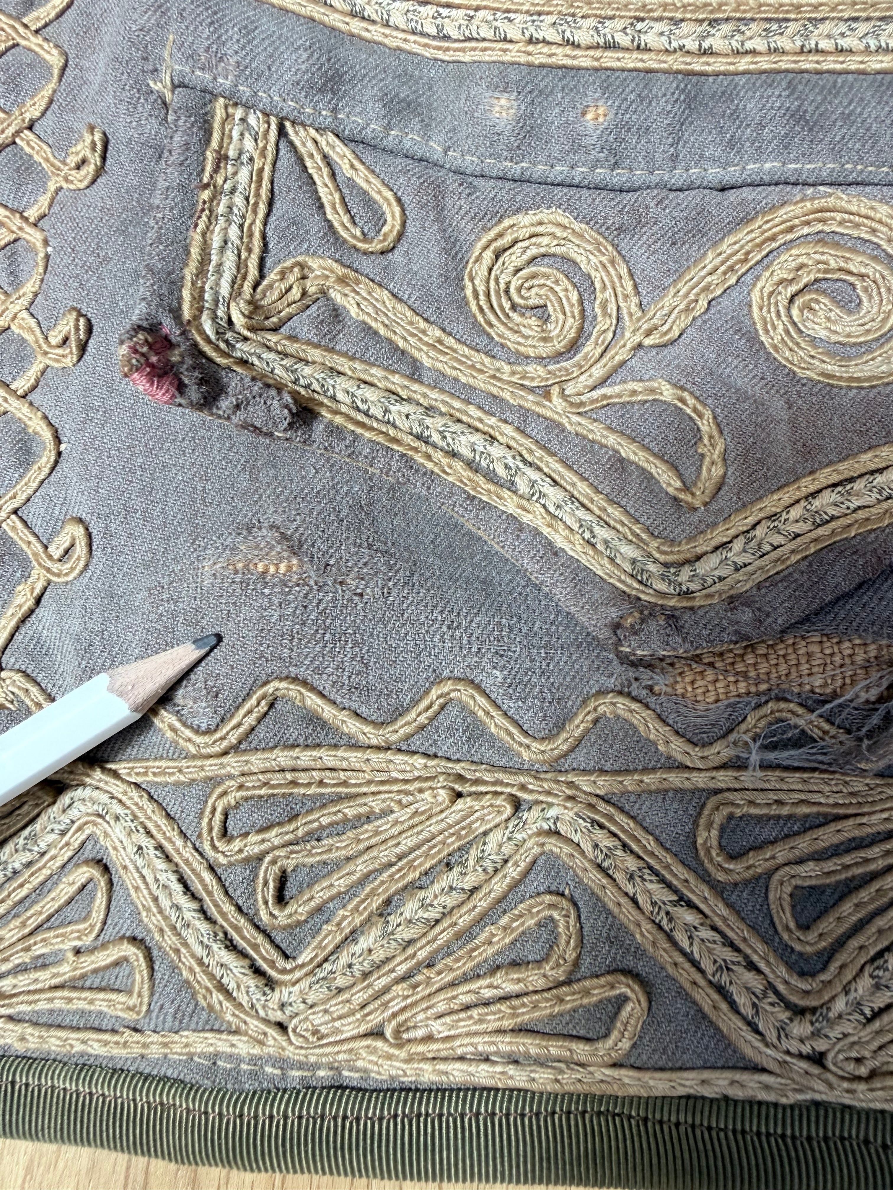 Antique Ottoman Embroidered Waistcoat | Jimi Hendrix Bohemian Vest