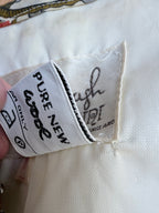 Vintage 1970s Annie Gough Butterfly Wool Peplum Midi Dress