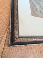 Pair of Original Signed 1967 Charcoal Portrait Drawings | The French Peasant and Gentleman