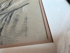 Pair of Original Signed 1967 Charcoal Portrait Drawings | The French Peasant and Gentleman