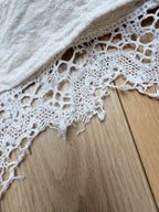 Antique Peasant Blouse with Embroidery & Crochet Lace | Circa 1880-1910