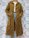 Vintage 1960s Sheraton Velvet Tapestry Carpet Coat