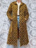 Vintage 1960s Sheraton Velvet Tapestry Carpet Coat
