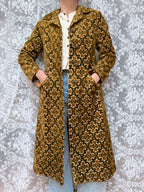 Vintage 1960s Sheraton Velvet Tapestry Carpet Coat