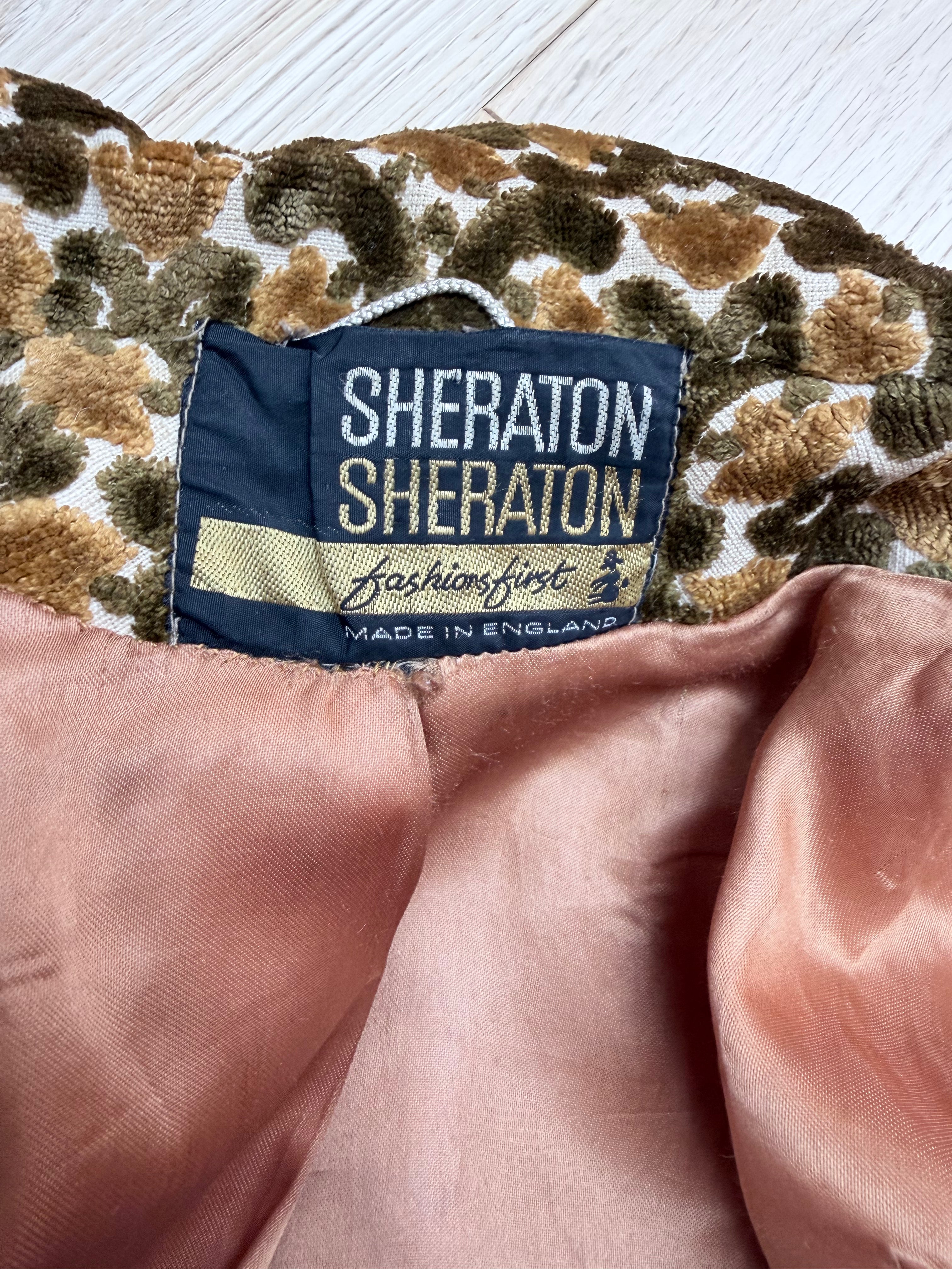 Vintage 1960s Sheraton Velvet Tapestry Carpet Coat