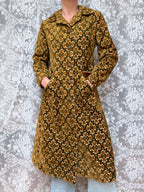 Vintage 1960s Sheraton Velvet Tapestry Carpet Coat