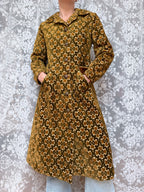 Vintage 1960s Sheraton Velvet Tapestry Carpet Coat