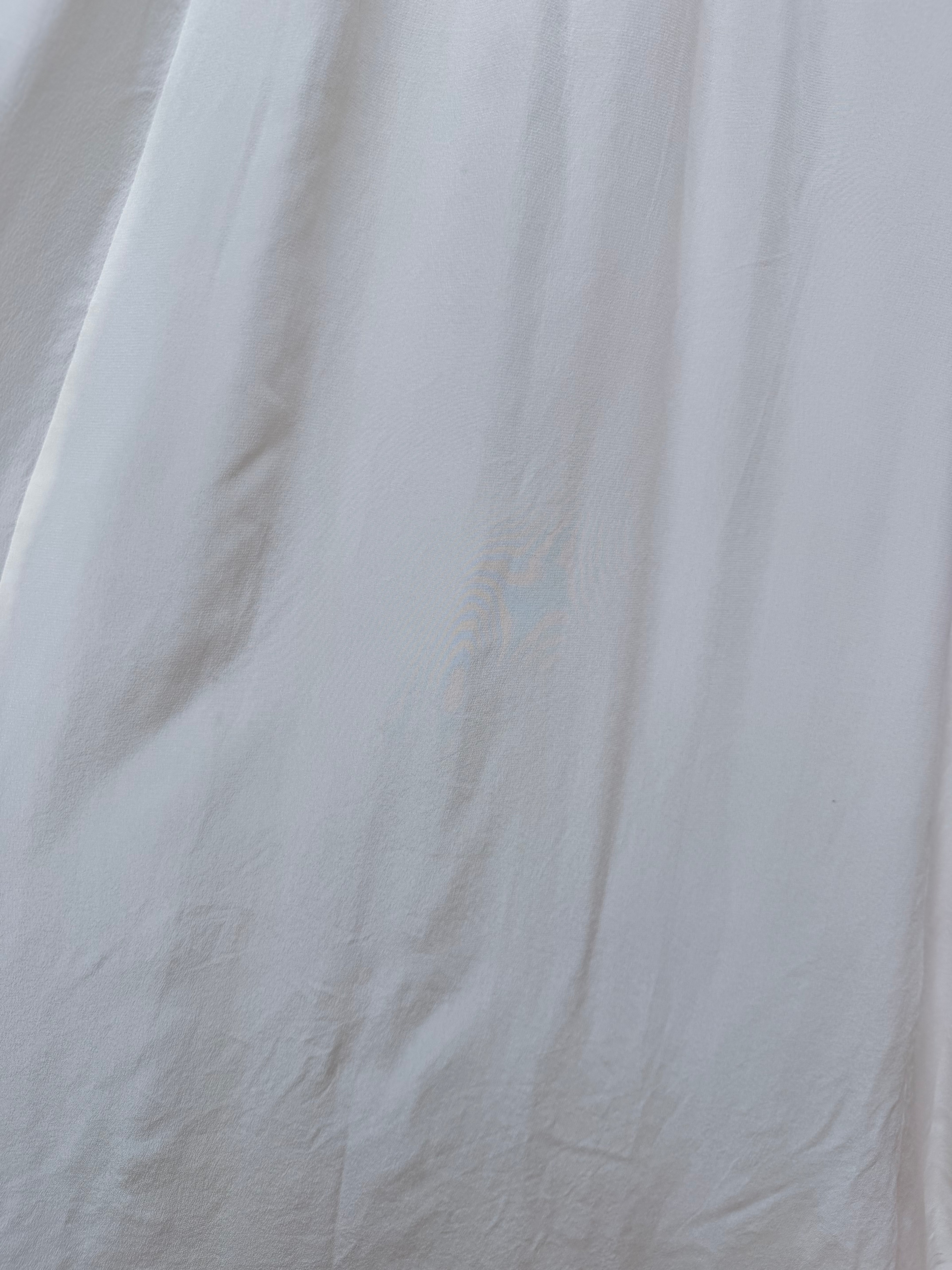 Vintage 1970s Anna Belinda Oxford Silk Wedding Dress