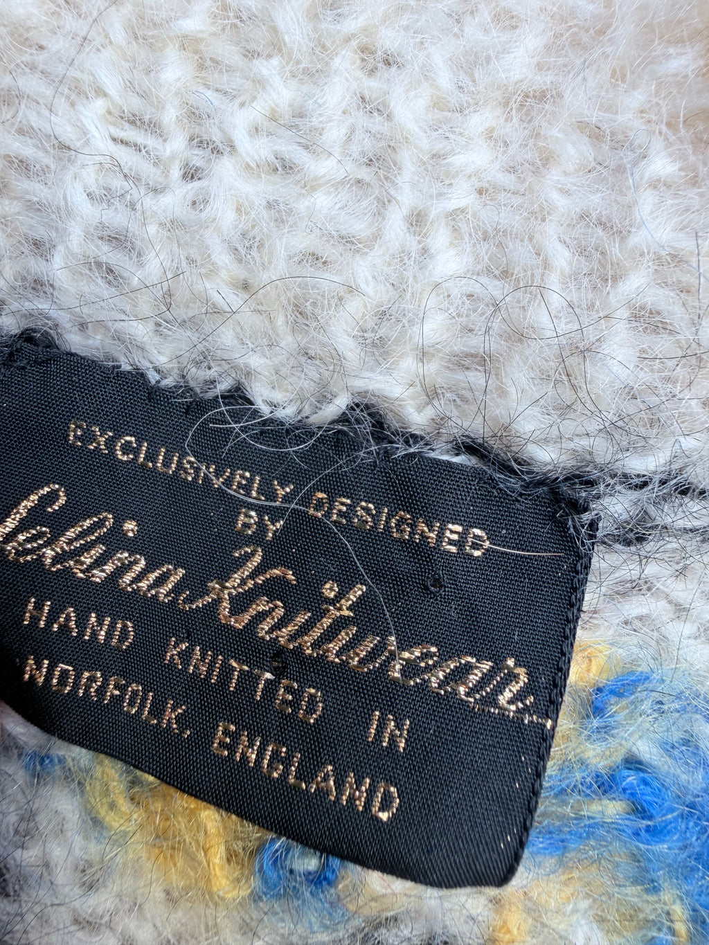Vintage 1990s–1980s Hand-Knitted Mohair Novelty Playing Card Joker Jumper | Selina Knitwear
