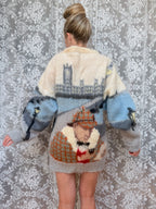 Vintage 1990s Hand-Knitted Sherlock Holmes Novelty Jumper | Selina Knitwear