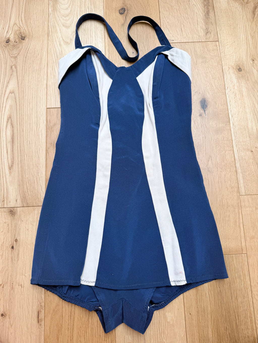 Vintage 1950s Kittiwake Navy Swimsuit